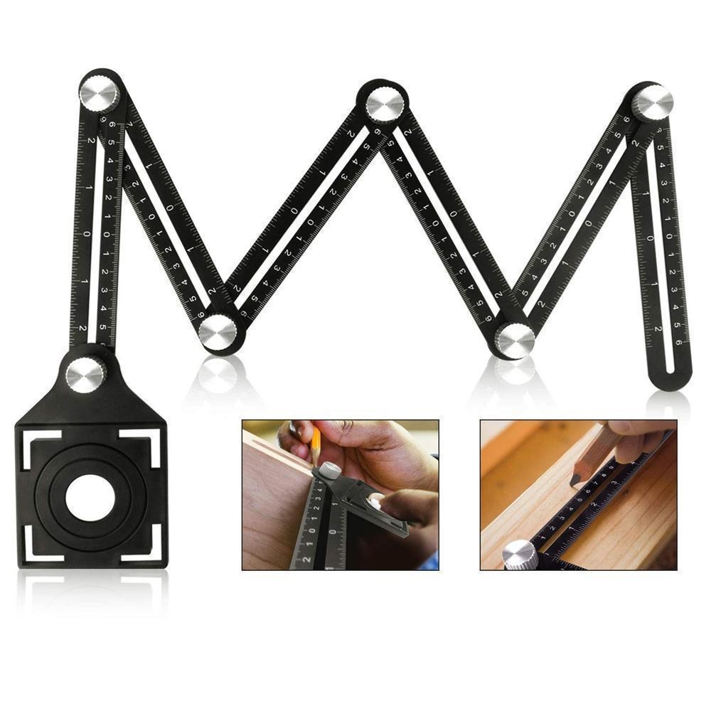 (Summer Flash Sale- 50% OFF) Six-sided Aluminum Alloy Angle Measuring Tool