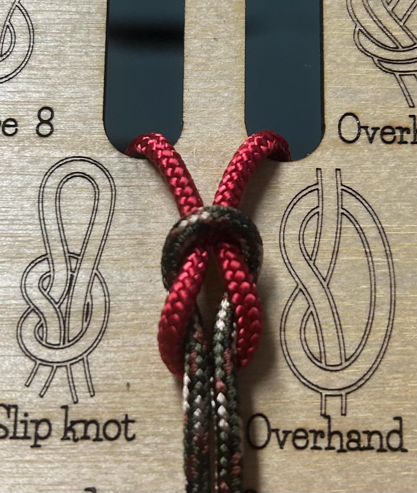 Leader Knot Training Board & Learn to Tie Reef and Square Knots
