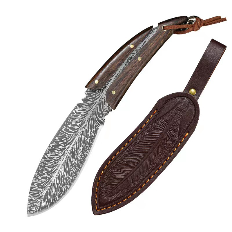 ⚡Clearance Sale 70% OFF丨Phoenix Feather Pattern Outdoor Knife(BUY 2 GET FREE SHIPPING)