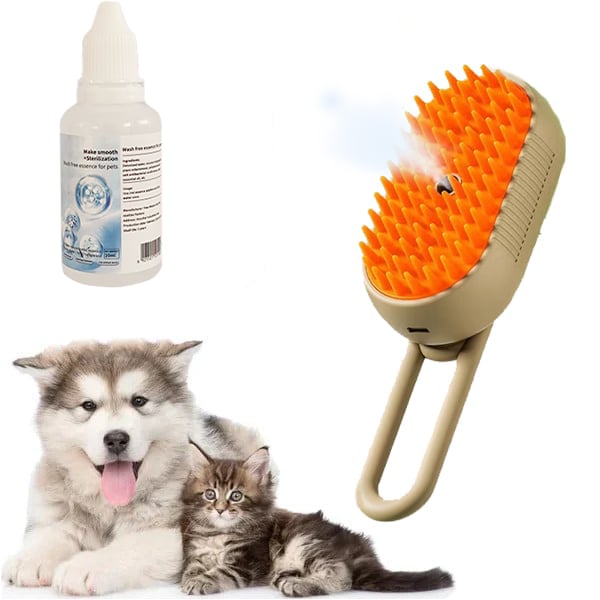 🔥Letzter Tag 49% Rabatt🐾3 in 1 Haustier Grooming Dampfbürste