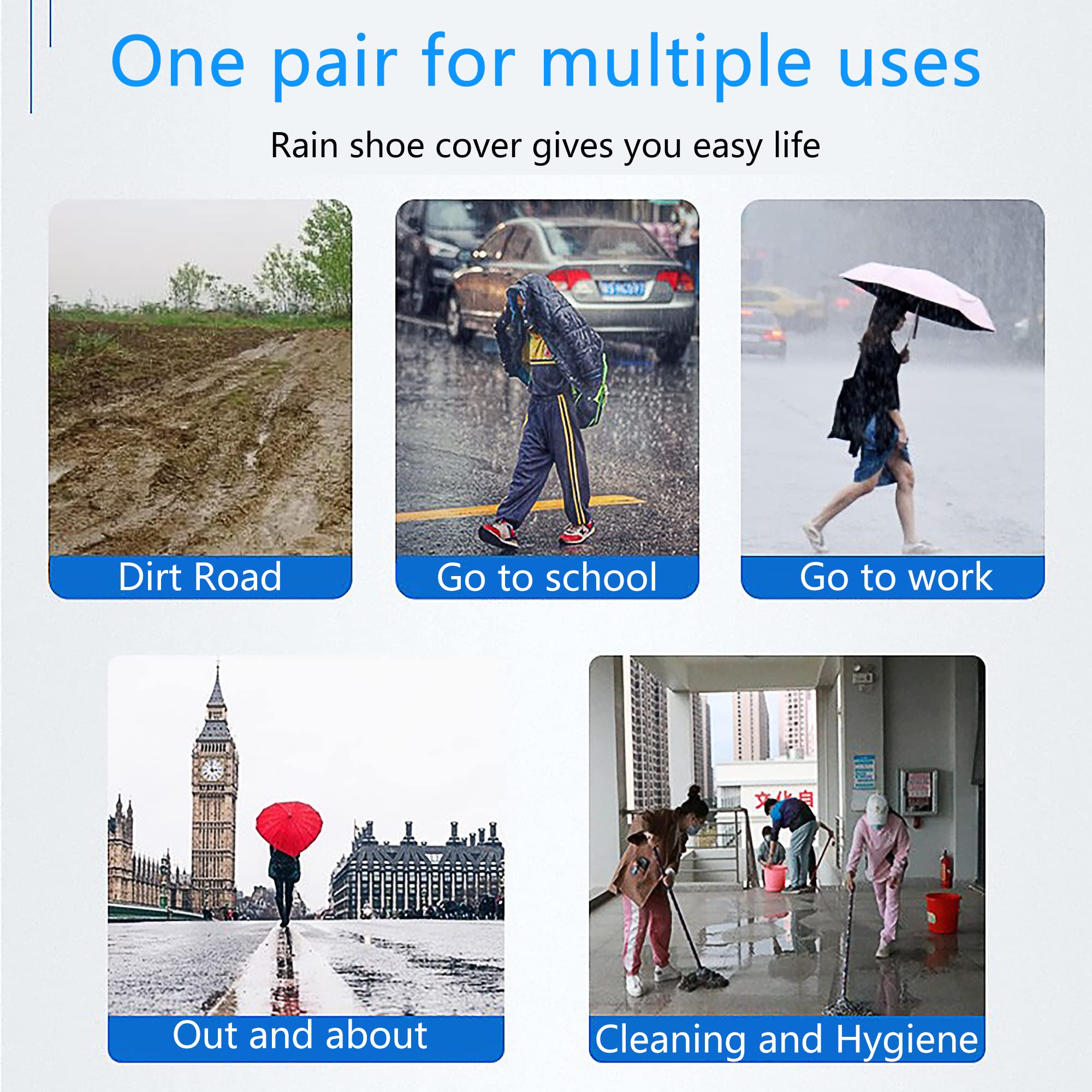 ⏰Last Day 50% Off -Suitable for wide feet & ❤️Full length waterproof boot cover