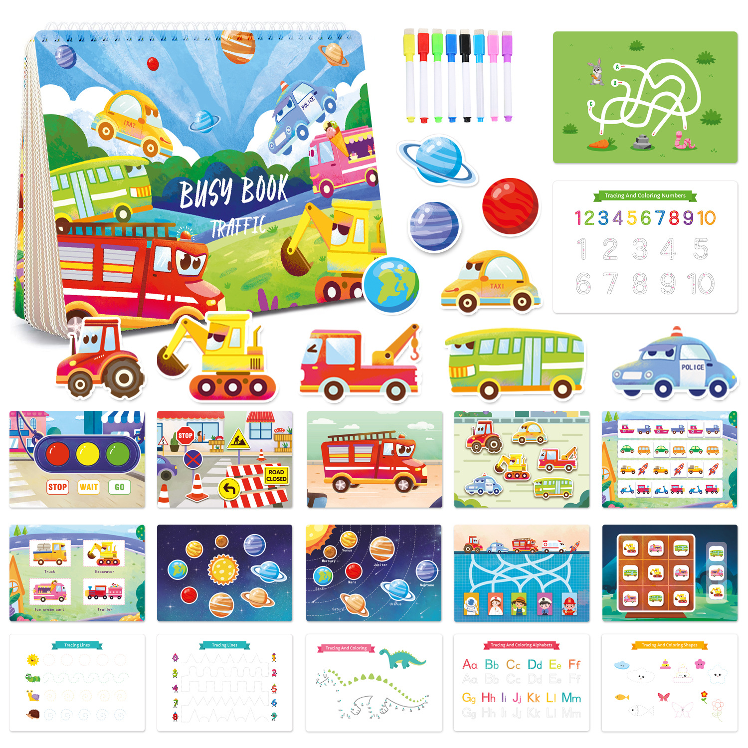 🔥Last Day 70% OFF🔥Montessori Busy Book Preschool Learning Activities, Buy 2 Free Shipping!