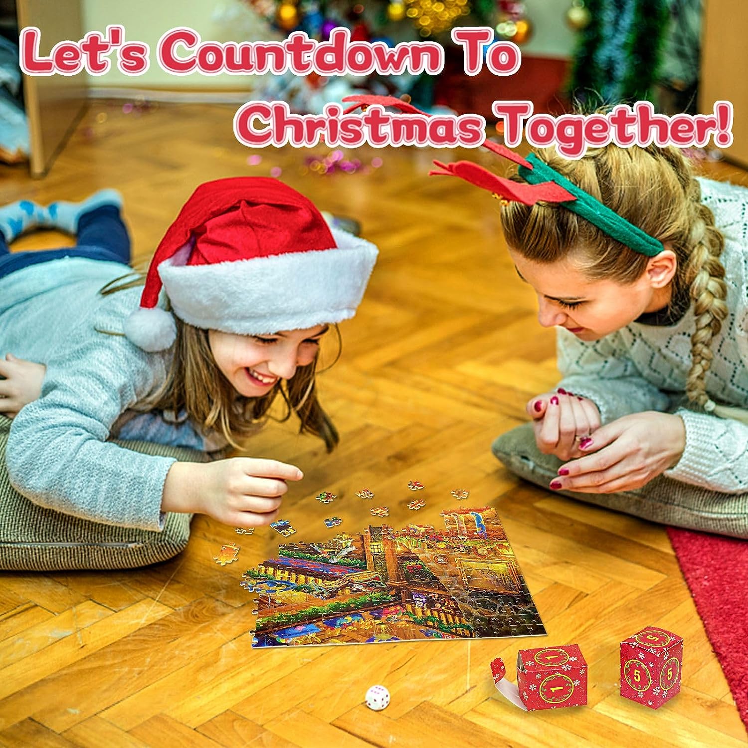 (🌲EARLY CHRISTMAS SALE - 50% OFF) Advent Calendar 2023 Christmas Jigsaw Puzzles