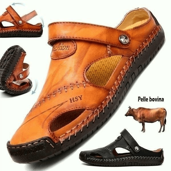 🔥Last Day 49% OFF -Large Size Soft Leather Men's Breathable Outdoor Sandals(Buy 2 Free Shipping)