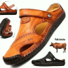 🔥Last Day 49% OFF -Large Size Soft Leather Men's Breathable Outdoor Sandals(Buy 2 Free Shipping)
