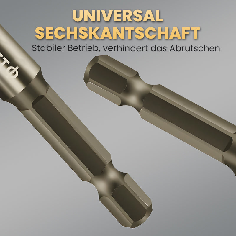 🔥Letzter Tag 49% Rabatt🔥Hochfester Exzenterbohrer-Satz mit 4 Schneiden