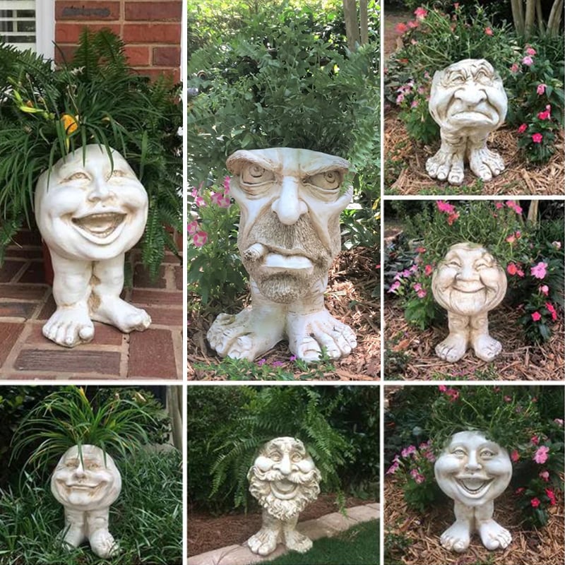 🔥Last Day Promotion 50% OFF -- Mugglys Face Statue Planter