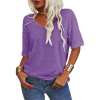 🔥Letzter Tag Verkauf 49% Rabatt 🎁Unifarbenes Damen-T-Shirt mit V-Ausschnitt
