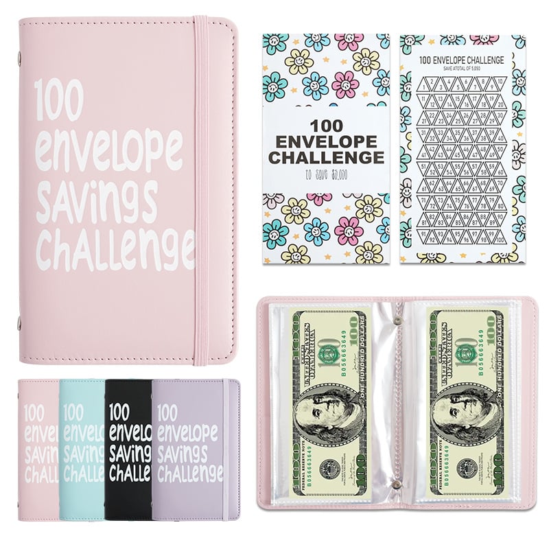 Last Day Promotion 70% OFF - 🔥100 Days Money Saving Challenge Coin Envelope BudgetStorage Book💵