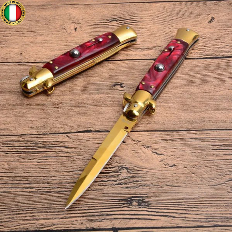 TOSAHWI Handmade Old School Italian Stiletto Pocket Knife-2289