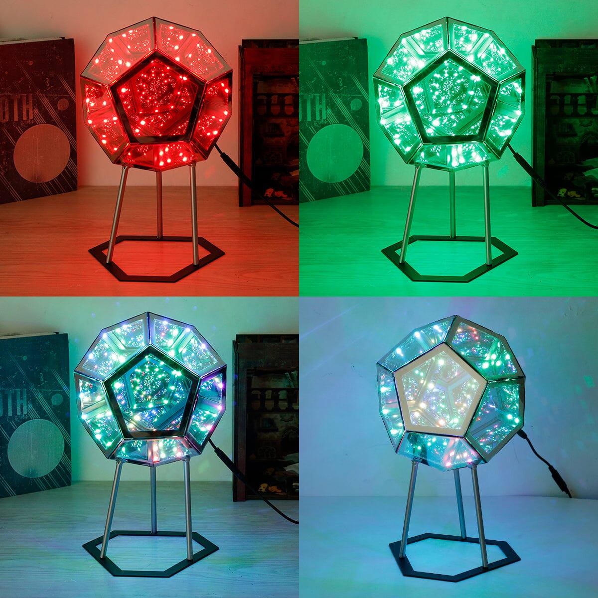 ✨Infinity  Dodecahedron Colorful Light