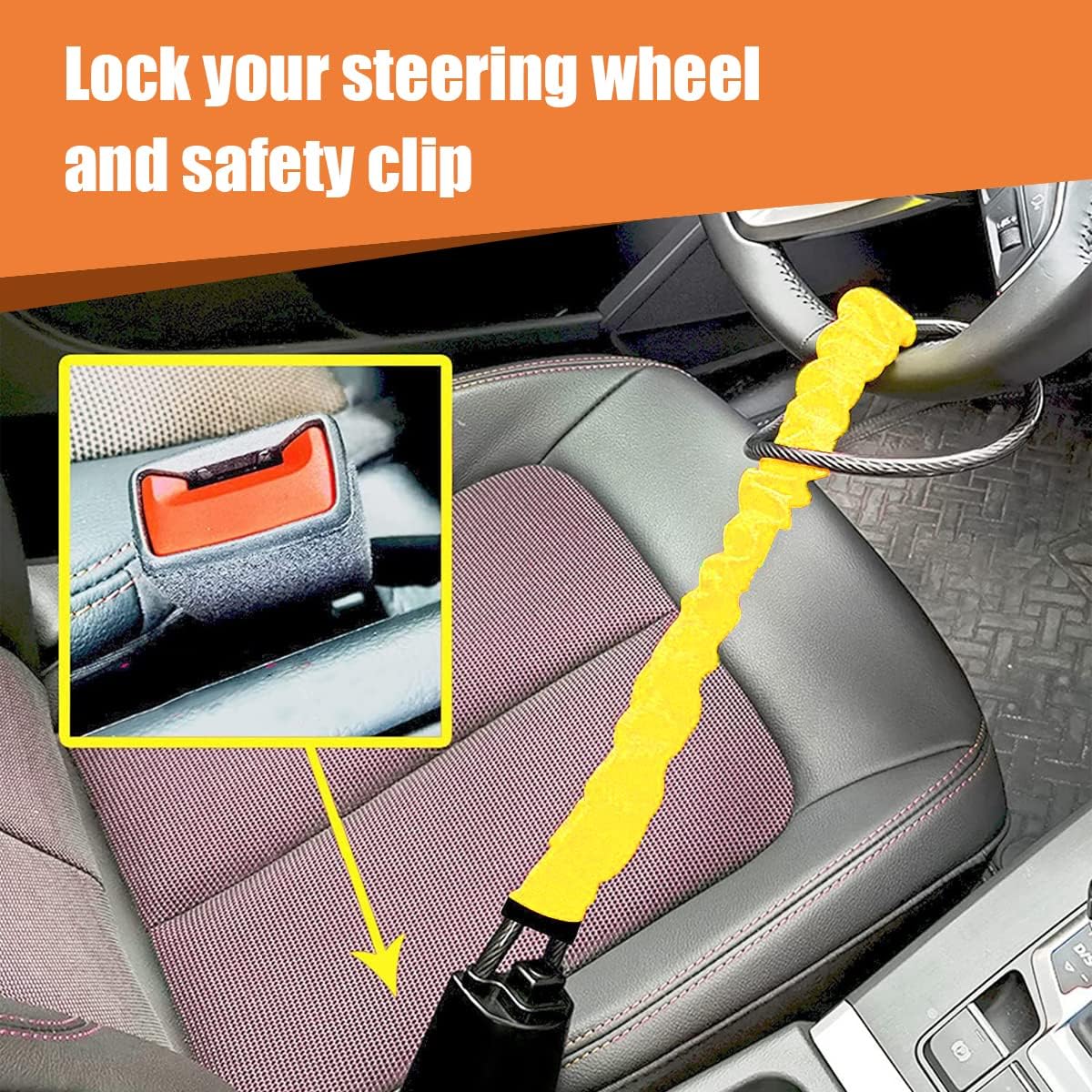 🔥Last Day Promotion 70% OFF🔥Unbeatable Car Steering Wheel Lock