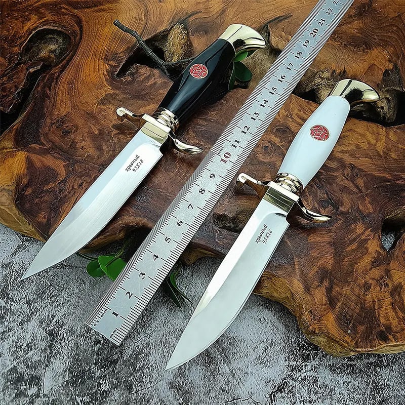 Second generation outdoor self-defense fruit eating meat barbecue straight knife