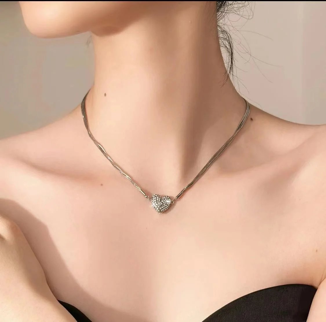 (🌲EARLY CHRISTMAS SALE - 50% OFF)🔥🔥Magnetic Love Patchwork Necklace，BUY MORE SAVE MORE