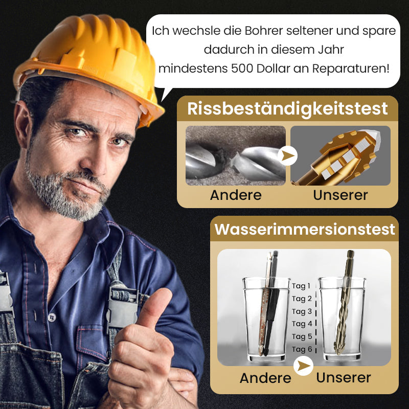 🔥Letzter Tag 49% Rabatt🔥Hochfester Exzenterbohrer-Satz mit 4 Schneiden