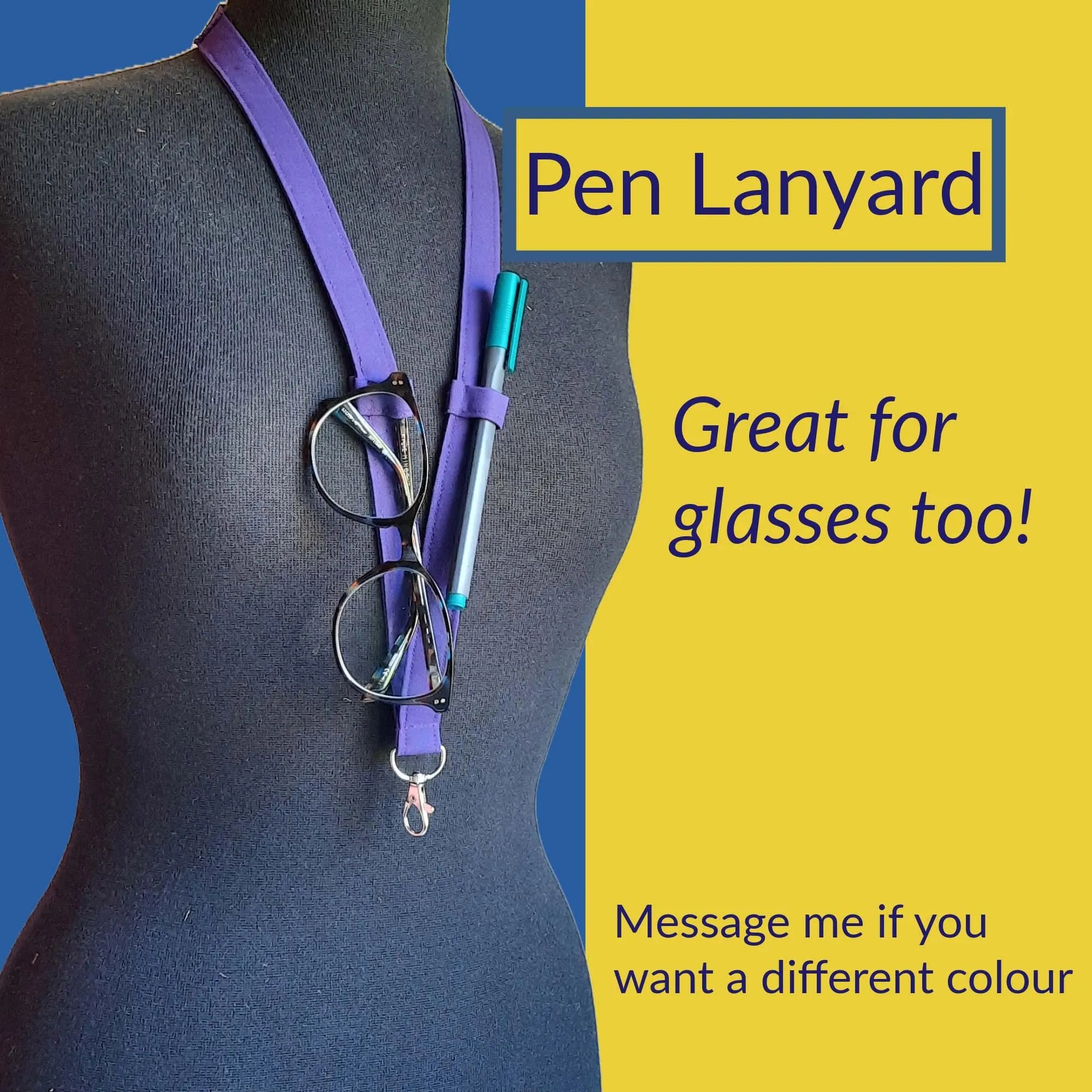 🔥LAST DAY 50% OFF -👩‍🏫Plain Fabric Pen Lanyards