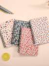 Floral Overlay Print Spiral Notebook 1pack