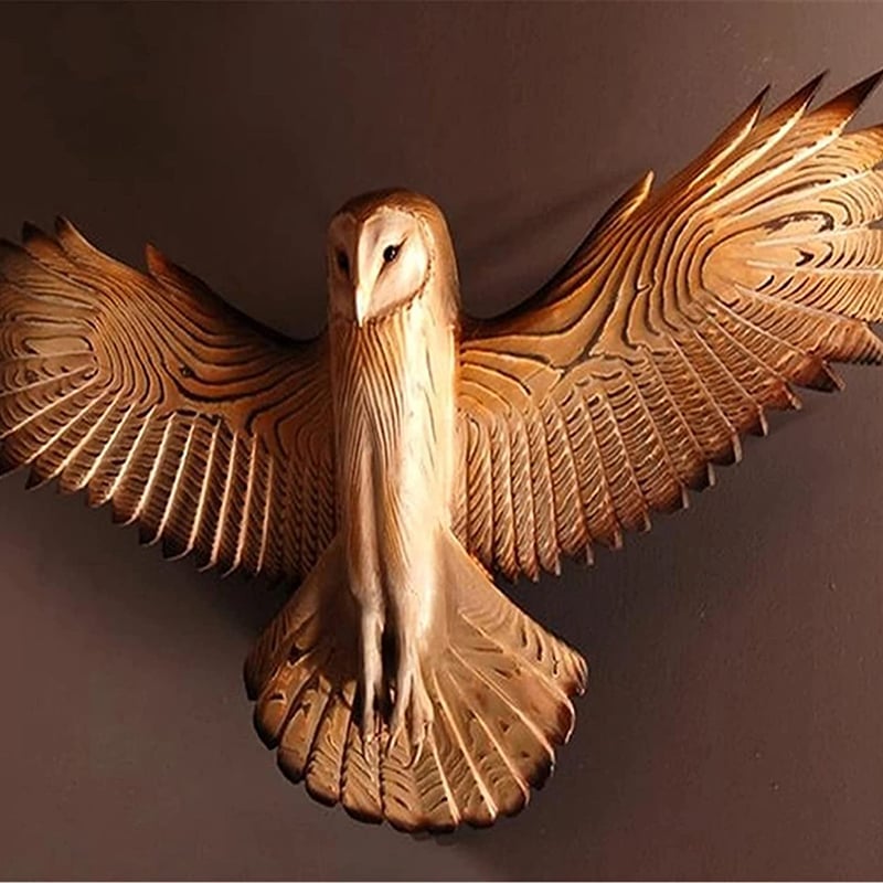 Barn Owls Hand - Carved Wall Art (𝐀𝐥𝐚𝐧 𝐄𝐰𝐞𝐧 𝐇𝐚𝐧𝐝𝐦𝐚𝐝𝐞®)