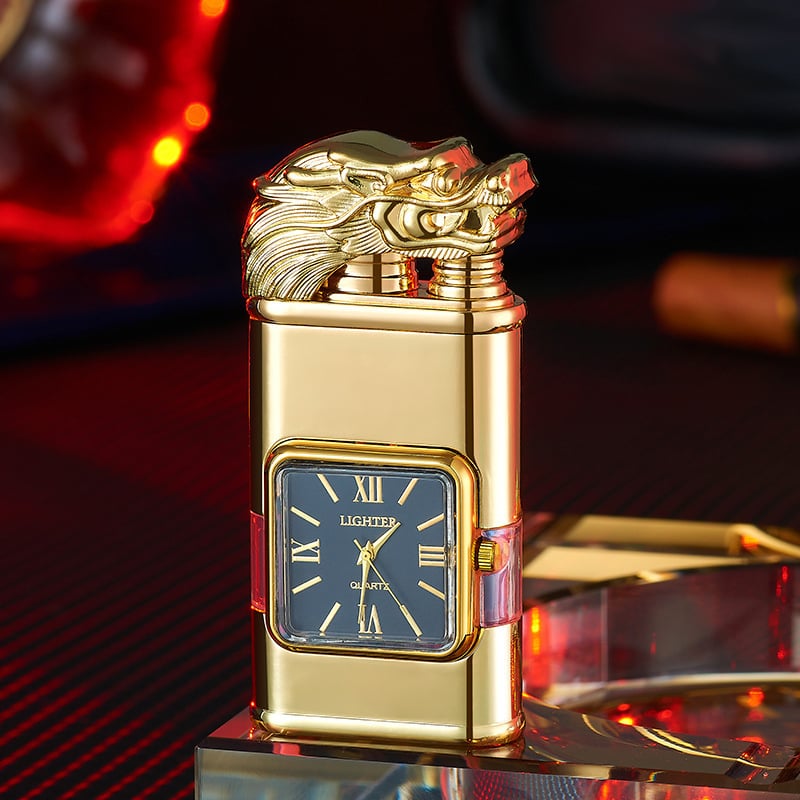 Windproof Lighter Vintage Watch Bezel Jet flame Torch