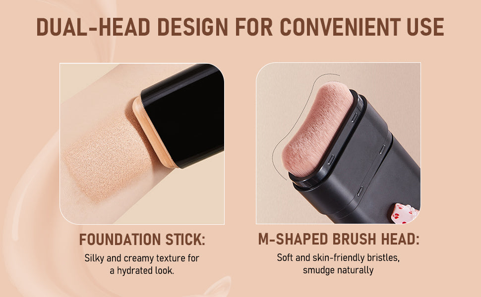 🎁2025 Hot Sale💕 Aleumdaum 아름다움 - Korean 2 in 1 Glass Skin Foundation Stick (Imported Skincare)