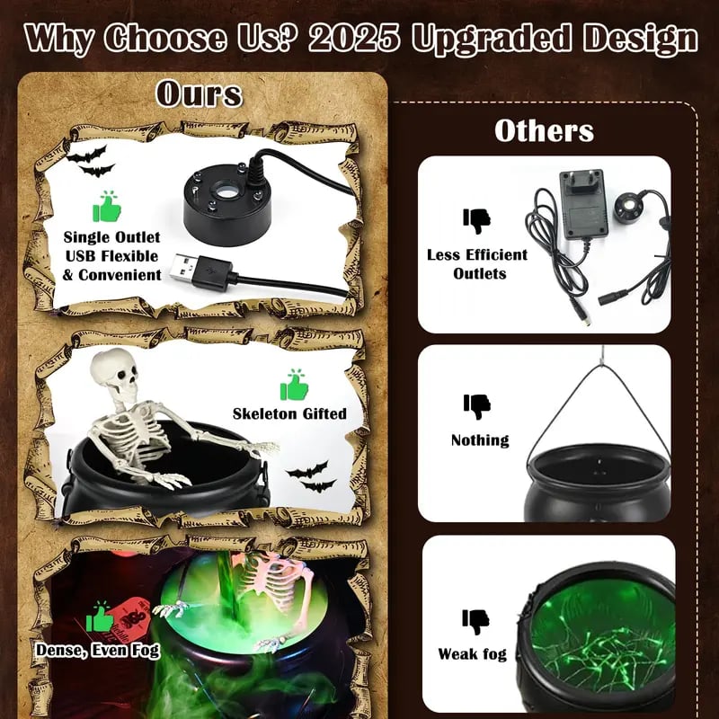 Last Day Promotion 70% OFF - 🎃Cauldron Halloween Decor⚡Buy 2 Get Free Shipping