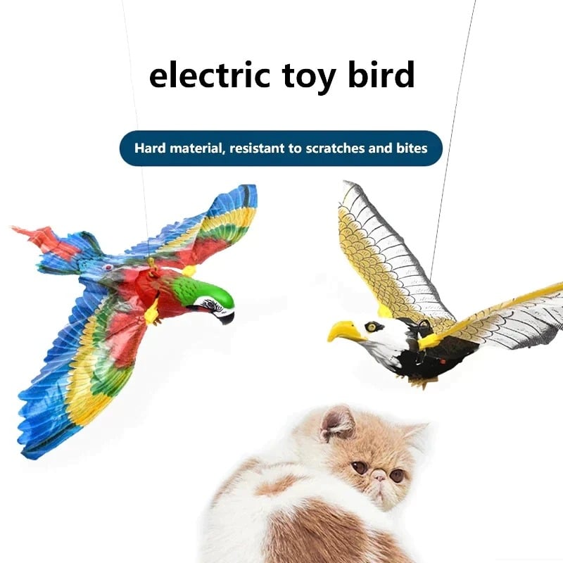 🔥Last Day Promotion - 60% OFF🎁⚡😻 Automatic Moving Simulation Bird Interactive Cat Toy for Indoor Cats😻