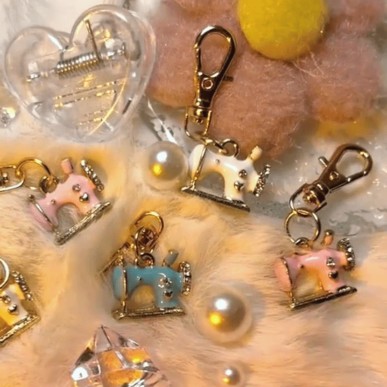 ✨🧵 Mini Sewing Machine Keychains – A Stitch of Memory & Meaning