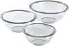 Pyrex Glass, 3-Piece, 3 PC Mixing Bowl Set