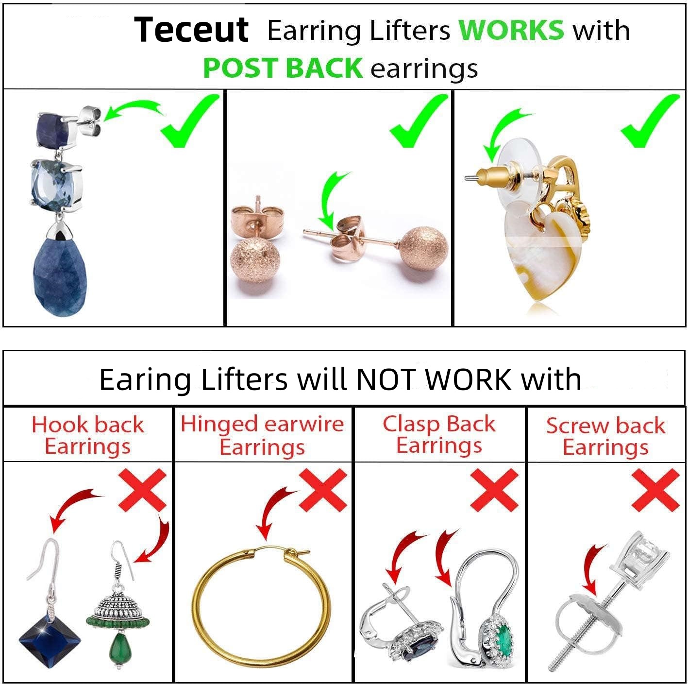 (🎄Christmas Sales 49% OFF) ✨️ 2024 New Earring Lifters for Heavy Earring