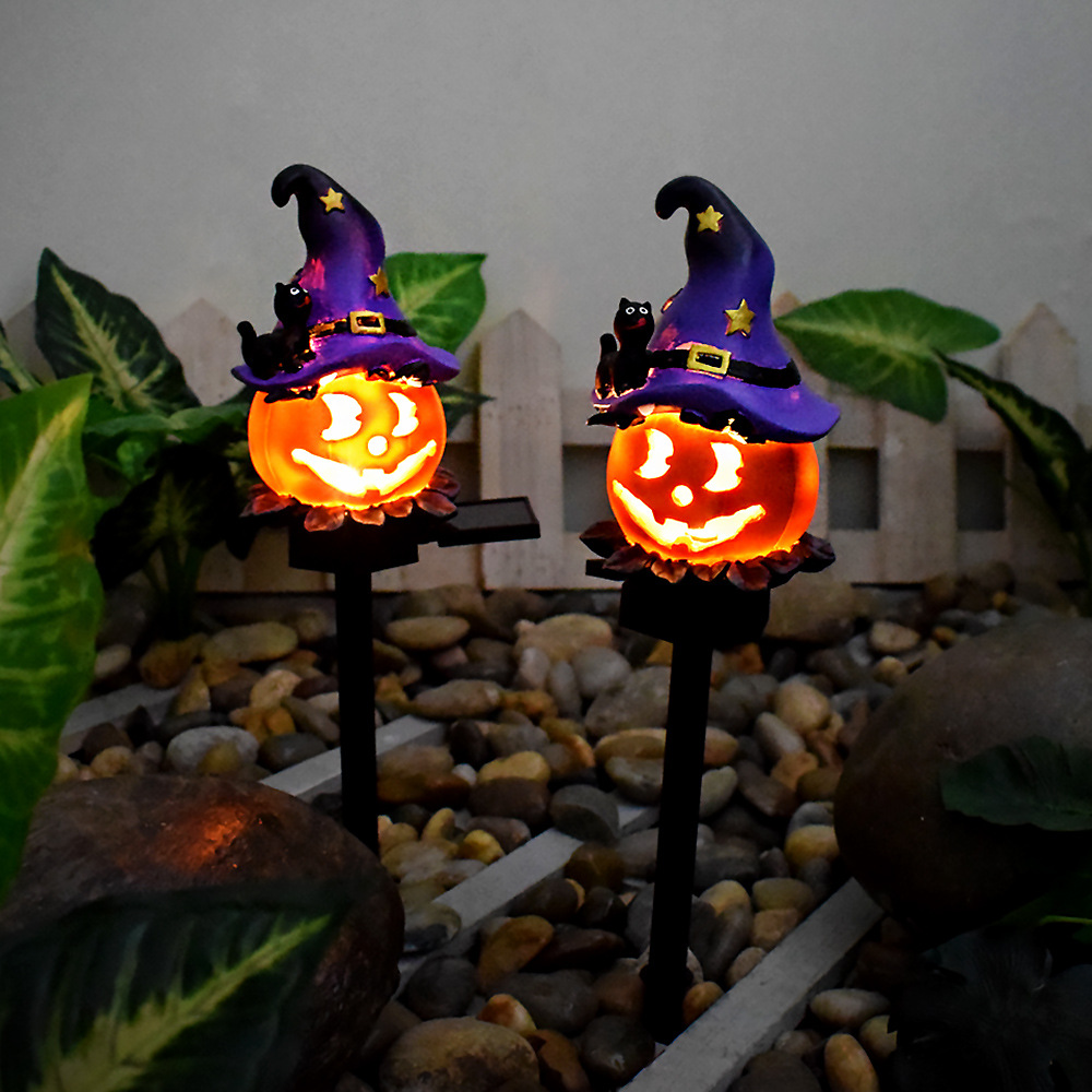 👻LED Solar Lights Stakes Resin Solar Powered Light Halloween Decor(Buy 2 Get Extra 6% Off && Free Shipping🎁)