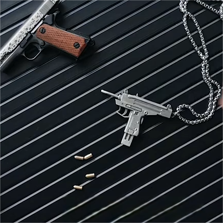 🔫Pendant Necklace Uzi Submachine Gun-😎Detachable ，BUY 2 FREE SHIPPING