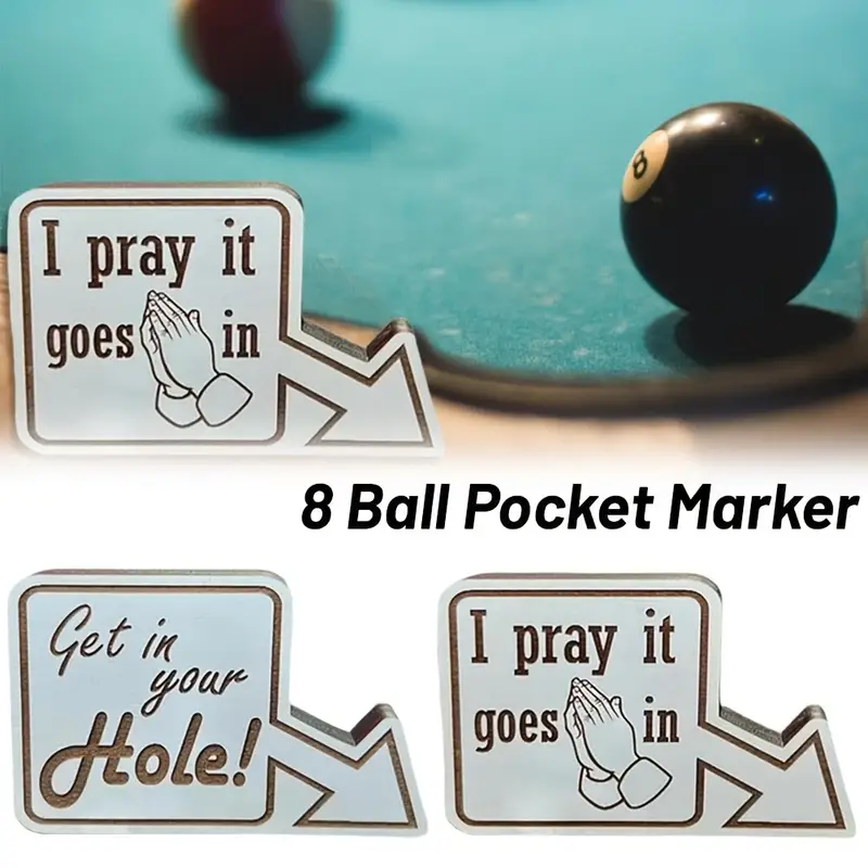 Fun 8 ball pocket markers