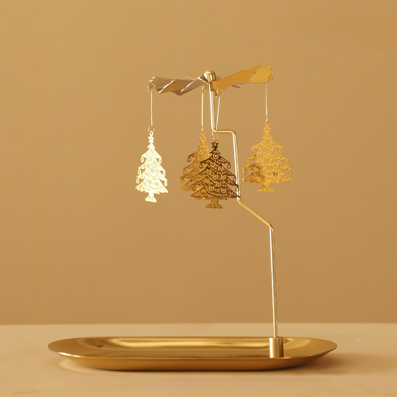 🔥Last Day: BUY 3 GET 1 FREE - 🧚✨Spinning Candle Holder with Tray
