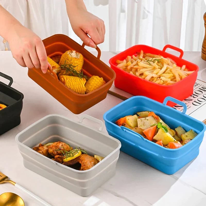 🔥Last Day Promotion 50% OFF🔥Foldable Air Fryer Silicone Baking Tray