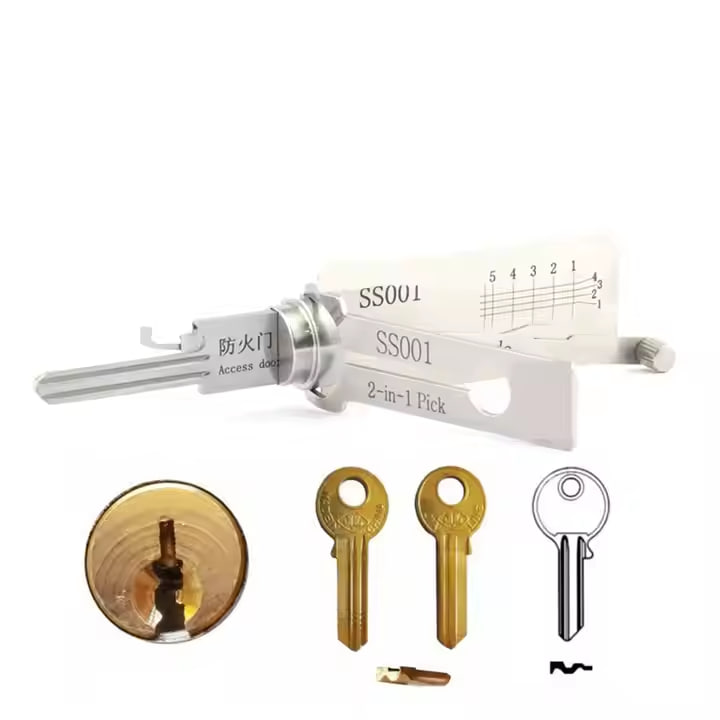⚙️💡 Ultimate Stainless Steel Key Decoder | Built for Locksmiths, Made to Last!