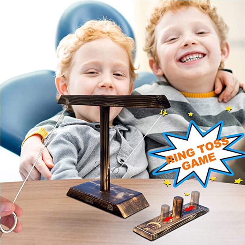 Wooden Ring Hook Tossing Christmas Party Games