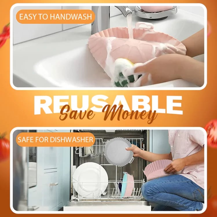 🔥Last Day 49% OFF🔥 Air Fryer Silicone Baking Tray