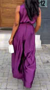 Ladies' V-neck Top and Pants Casual Set with Temperament