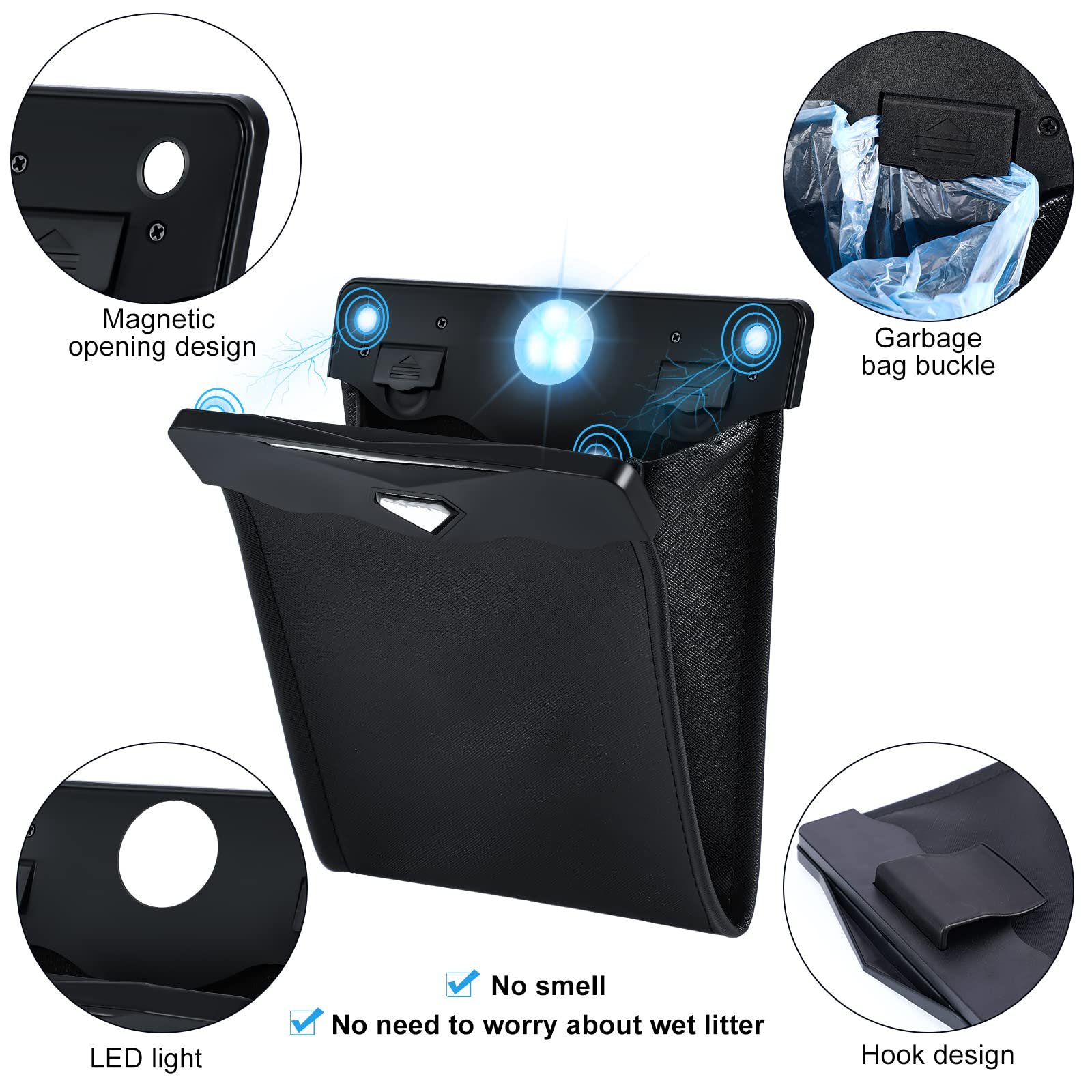 💥LAST DAY SALE 50% OFF💥LED Car Trash Cans