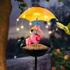 🎁TikTok Last Day Sale - 70% OFF🔥Solar-Powered LED Animal Umbrella Light with Bird Feeder（Frog/Bee/Flamingo）