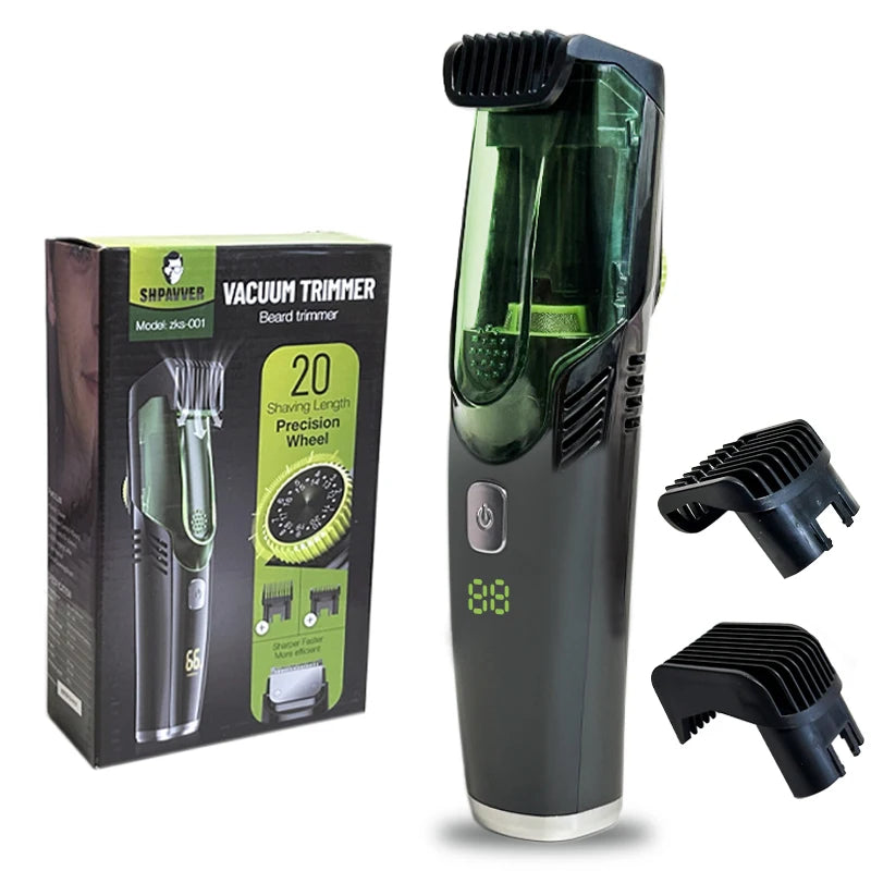 TikTok Last Day Promotion -60% OFF🎉Waterproof Vacuum Beard Trimmer with 20 Shaving Length Settings