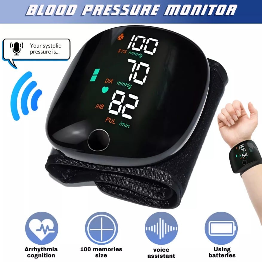 🔥Last Day Sale 60% OFF -Led Display Wrist Blood Pressure Monitor 🎁Buy 2 Free Shipping