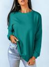 Dokotoo Women's Casual Crew Neck Sweatshirt Loose Soft Long Sleeve Pullover Tops