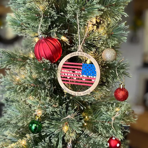 🎖️Patriotic Veterans Tribute Ornament