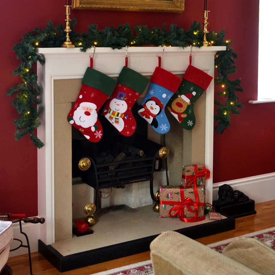 Cartoon Christmas stockings