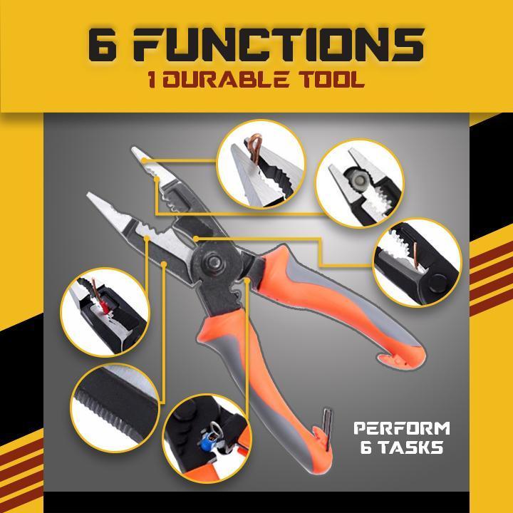 (🔥Last Day Promotion- SAVE 48% OFF)6 In 1 Multifunctional Electrician Pliers(BUY 2 GET FREE SHIPPING)