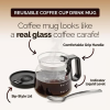(🌲Early Christmas Sale- 49% OFF) ☕ 16 Oz Glass Coffee Mug (Coffee Pot Style) - BUY 3 GET EXTRA 15% OFF & Free Shipping
