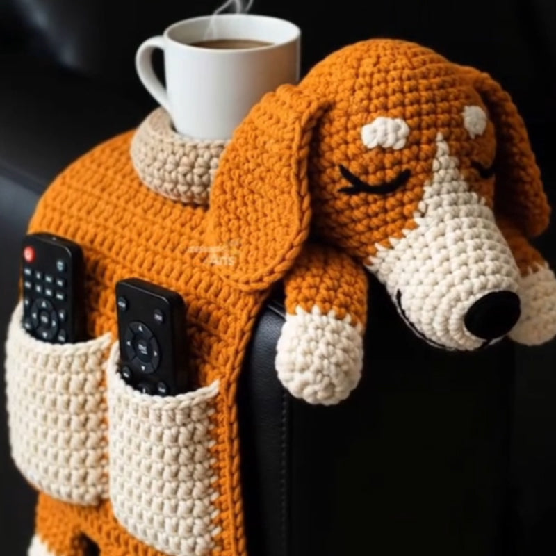 🎁TikTok Last Day Sale - 70% OFF🐶 Handmade Crochet Multifunctional Dog Sofa Armrest Pad