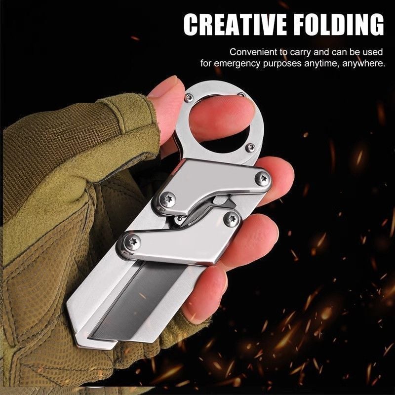 🔥Hot Sale 49% OFF🔪7 Inch Unique  All Steel Folding Knife
