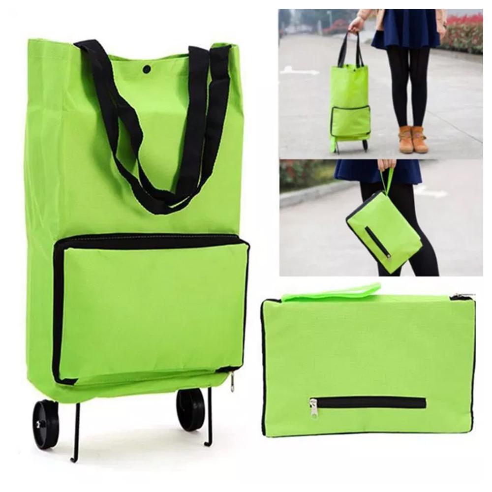 2 In 1 Foldable Shopping Cart, Buy 2 Free Shipping